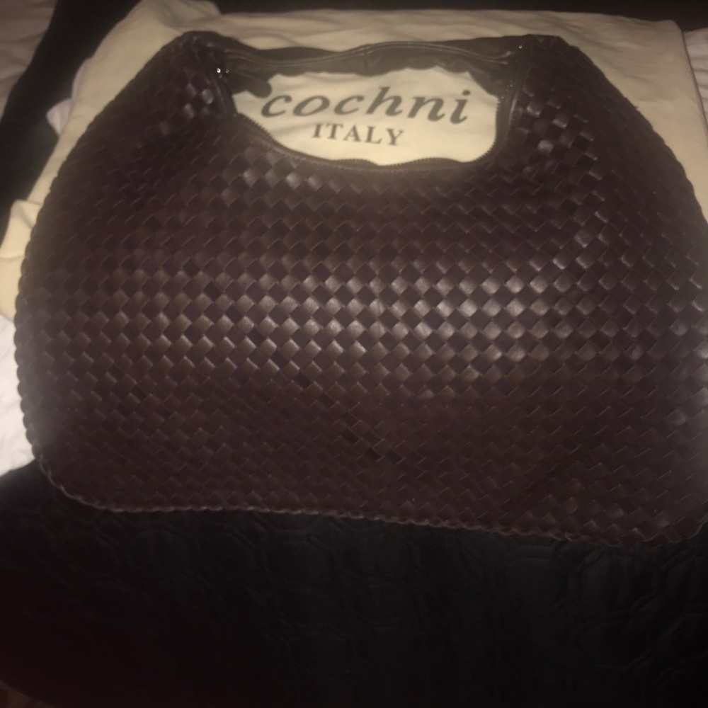 NEW ITALIAN WOVEN LEATHER BAG